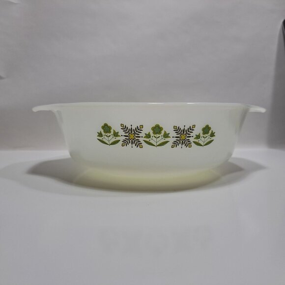 Anchor Hocking Fire King Meadow Green Casserole Dish 1 1/2 Qt 437 - Picture 1 of 13